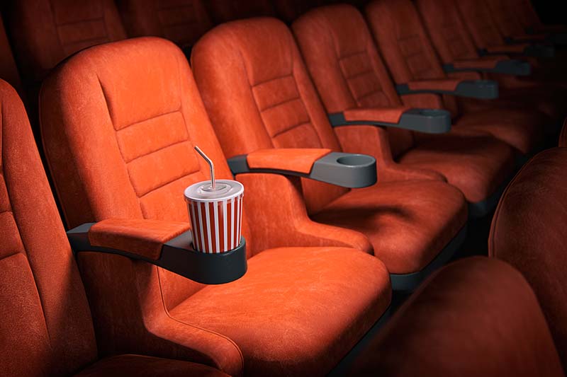 Cinema movie theater seats
